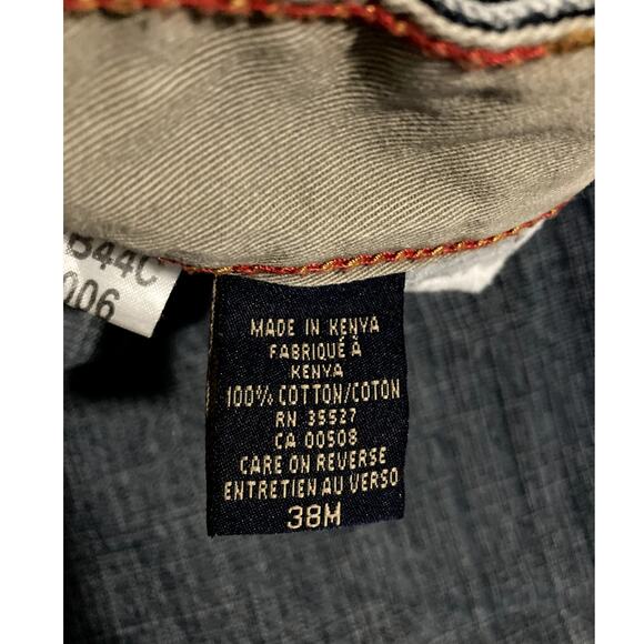 Marithe Francois Girbaud Vintage Jean's Mens 38X32 Blue Baggy Straight Skate Y2K - Picture 6 of 11